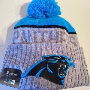 Nwt Authentic New Era 2015 Sideline Carolina Panthers Sport Knit Hat Beanie Cap